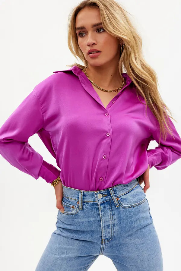 Giorgia | Satijnen blouse